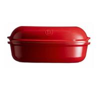 Emile Henry moule à pain 34 x 21,5 x 15 cm céramique rouge