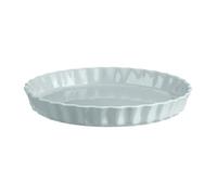 Emile Henry Moule à Tarte Ø 31 cm - Céramique Haute Résistance - Cuisson Homogène et Tarte Dorée à Cœur - Coloris Écume - Fabriqué en France