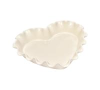 Emile Henry Moule à tarte cœur Emile Henry 1.5 L Crème