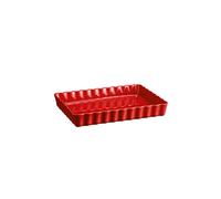 EMILE HENRY Moule à tarte rectangulaire 24x34cm Rouge foncé rouge foncé