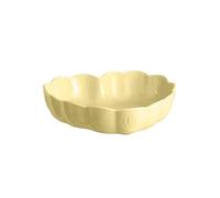 Emile Henry Moule Cœur Madeleine - Céramique Haute Résistance - Cuisson Homogène - Coloris Jaune Vanille - Fabriqué en France