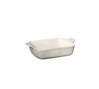 Emile Henry Petit plat de cuisson rectangulaire Baker-Modern Classics Collection - 26 x 17,8 cm - Gris perle