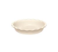 Emile Henry Plat à Clafoutis 26 cm - Céramique Haute Résistance Beige Argile - Cuisson Moelleuse et Dorée - Fabriqué en France