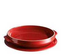 Emile Henry Eh349599 Set de Moule à Tarte Tatin Céramique Rouge Grand Cru 29 X 29 X 5,5 cm