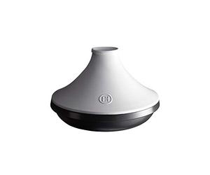 Emile Henry Tajine Delight 32 cm Blanc- Céramique Française Haute Résistance - Tous Feux dont Induction & Four - Plat à Tajine 3 L - Fabriqué en France