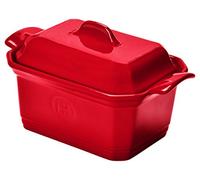 Terrine en céramique 0.6 litre avec presse 19 x 12 cm Rouge grand cru pour 0.5 k