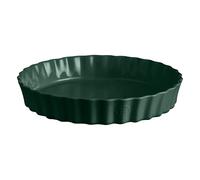 Emile Henry Tourtière haute, plat à tarte haut, céramique, 32 cm, vert Cèdre