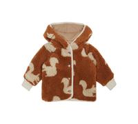 Emile & Ida - Manteau en fausse fourrure Imprimé Ecureuil - 6 mois