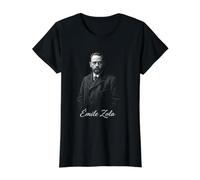 Émile Zola Réaliste Auteur Français Portrait T-Shirt Graphique avec Valeur