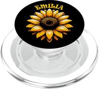 Emilia Beau Motif Tournesol pour Fille Nom Emilia PopSockets PopGrip pour MagSafe
