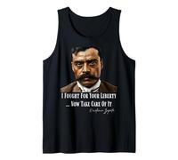 Emiliano Zapata Révolution Mexicaine J'Ai combattu pour ta liberté Débardeur