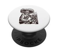 Emiliano Zapata Tee Mexican Revolutionary Tierra Y Libertad PopSockets PopGrip Adhésif