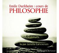 Emilie Durkheim : Cours De Philosophie - (1cd Audio Mp3)