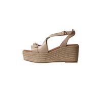 Emilie Karston Sandales 'Napolie-Sandalen mit Keilabsatz aus Leder' beige, Taille 41