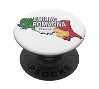 Émilie-Romagne et Drapeau Italie rétro région Carte Vintage PopSockets PopGrip Adhésif
