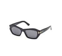 Emilio Pucci Femme Emilio Pucci EP0235 01A Lunettes de soleil Acétate Noir Fumée Géométrique Normale