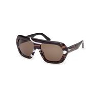 Emilio Pucci Femme Emilio Pucci EP0252 99E Lunettes de soleil Acétate Multicolore Marron Géométrique Normale