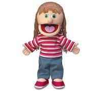 ''Emily'', 14In Glove Puppet, Peach -Affordable Gift for your Little One! Item #DSPU-SP3821 by Silly Puppets