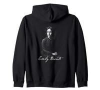 Emily Bronte Classique Gothique Anglais Auteur Portrait Sweat à Capuche