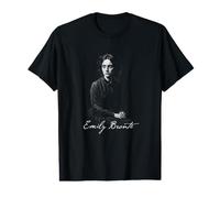 Emily Bronte Classique Gothique Anglais Auteur Portrait T-Shirt Graphique avec Valeur
