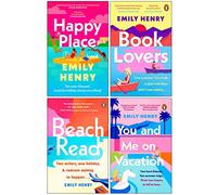 Emily Henry Collection 4 Books Set (Happy Place [Hardcover], Book Lovers, Beach Read, You and Me on Vacation)