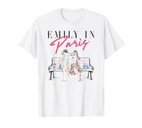 Emily in Paris Best Friends Journal Reading Illustration T-Shirt