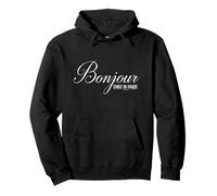 Emily in Paris Bonjour Elegant Font Big Chest Quote Sweat à Capuche