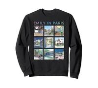 Emily in Paris Watercolor Ilustrations of Paris Sweatshirt