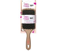 Emily in Paris x Bo Paris - Brosse Paddle - Brosse plate démêlante - Grand format - Picots souples anti-casse - Coiffage lisse & rapide - Pour cheveux longs, épais, ou bouclés - Lot de 1