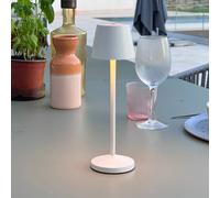 Lumisky Lampe de table sans fil EMILY – LED blanc chaud dimmable H25 cm – blanc