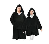 Emily´s Check 1584.2299 Sweat à capuche en polaire avec poche ventrale Noir Taille L à XXL