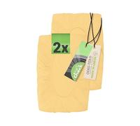 Emily´s Check 1596.2323 Lot de 2 housses pour coussin de nuque, 30-35 x 45-50 cm, abricot