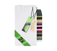 Emily´s Check Lot de 2 draps-housses 1493.2123 - 140 x 190-200 cm - Blanc