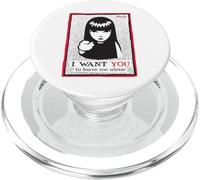 Emily The Strange I Want You to Leave Me Alone PopSockets PopGrip pour MagSafe