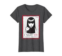 Emily The Strange I Want You to Leave Me Alone T-Shirt, Femme, Chiné Foncé, 3XL