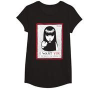 Emily The Strange I Want You to Leave Me Alone T-Shirt, Fille, Noir, L