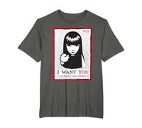 Emily The Strange I Want You to Leave Me Alone T-Shirt, Homme Grandes Tailles, Asphalte, 6X Tall