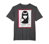 Emily The Strange I Want You to Leave Me Alone T-Shirt, Homme Grandes Tailles, Chiné Foncé, 6X Tall