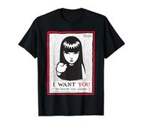 Emily The Strange I want You To Leave Me Alone T-Shirt, Homme, Noir, XL