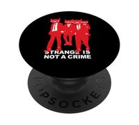 Emily The Strange Strange is Not A Crime PopSockets PopGrip Adhésif