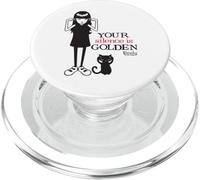 Emily The Strange Your Silence is Golden PopSockets PopGrip pour MagSafe