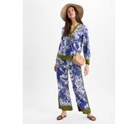 Emily Van Den Bergh Pantalon bleu / vert / blanc, Taille 38