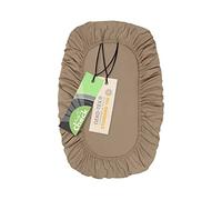 Emily's Check Housse de couette universelle - Extra opaque - Extra élastique 1596.2325, environ 80 x 120 cm, Sable