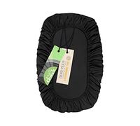 Emily's Check Housse de couette universelle - Extra opaque - Extra élastique 1596.2325, environ 80 x 120 cm, noir