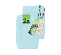 Emily's Check Lot de 2 Housse de Coussin 35-40x55-60 cm Ajustables pour Oreiller Ergonomique Cervical - Oreiller memoire Forme Doux, Respirant et Solide 1596.2323, S, Bleu Clair