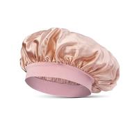 Emily's pillow - Bonnet de Nuit en Pure Soie de Mûrier - 19 Momme - Qualité Supérieure Grade 6A - Bois de Rose - 50 cm de Tour de Tête - Préserve Éclat et Brillance des Cheveux