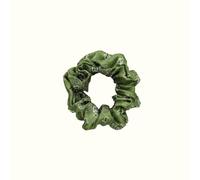 Emily's Pillow - Chouchou 100% en Pure Soie de Mûrier - 19 Momme - Qualité Supérieure Grade 6A - Le moyen - Bandana vert - Ne Casse Pas les Cheveux, Préserve Éclat et Brillance