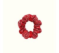 Emily's Pillow - Chouchou 100% en Pure Soie de Mûrier - 19 Momme - Qualité Supérieure Grade 6A - Le moyen - Bandana rouge - Ne Casse Pas les Cheveux, Préserve Éclat et Brillance