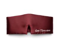 Emily's Pillow - Masque de Nuit Bandeau en Pure Soie de Mûrier - 19 Momme - Prune - Collection Fête des Mères - 100% Ajustable - 70 cm