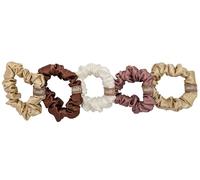 Emily's Pillow Pack de 5 chouchous en Pure Soie de Mûrier Biologique - 19 Momme - Qualité Supérieure Grade 6A - Lot Rose - Préserve Éclat et Brillance des Cheveux